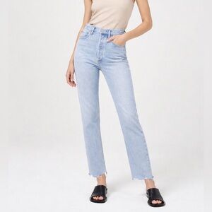 AGOLDE 90s Pinch Waist High Waist Straight Leg Jean size 25 inseam 30 inches